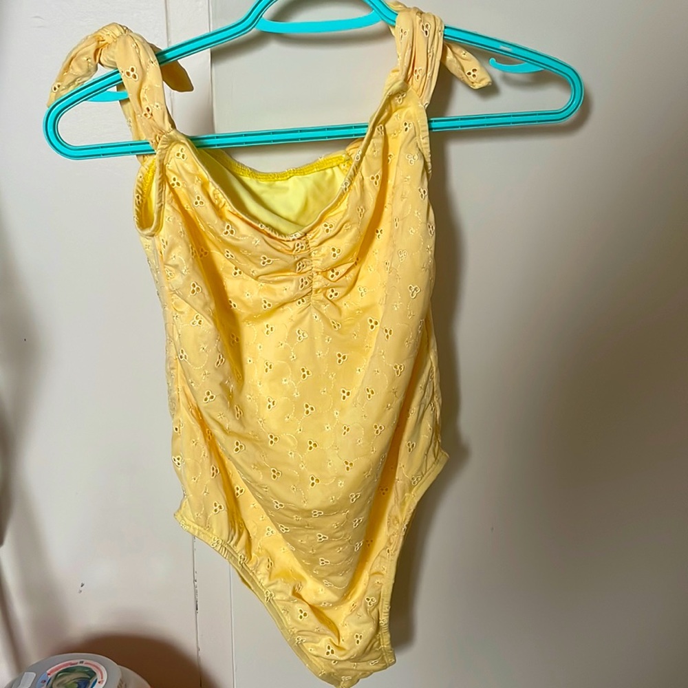 Pastel yellow swimsuit